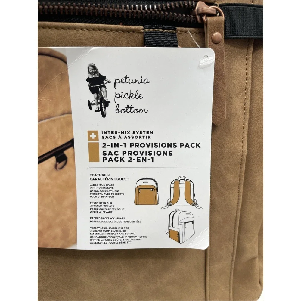 Petunia Pickle Bottom 2-in-1 Provisions‎ Breast Pump Diaper Backpack Women's NWT